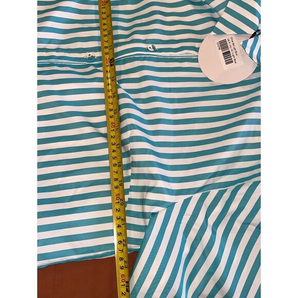 Nwt Princess Polly Chloe Light Blue Striped Button-Down Shirt Womens Size 6 - Picture 8 of 10